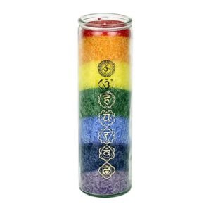 Geurkaars stearine 7 chakra's