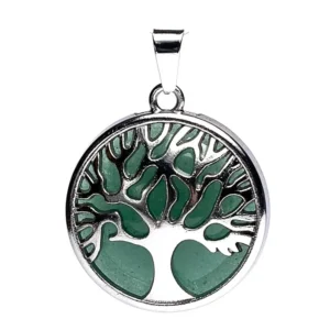 Hanger levensboom met groene aventurijn