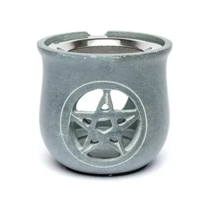Wierookbrander Pentagram grijs + zeef