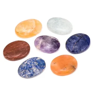 Edelstenen SET 7 chakra stenen ovaal